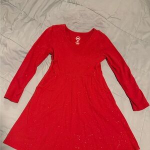 Wonder Nation Glittery Red Casual Dress